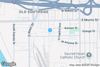 Map image of the property - 1311 S Senate Ave