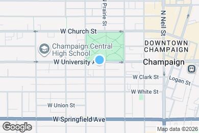 Map image of the property - 403 W University Ave