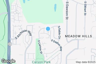 Map image of the property - 3993 S Dillon Way