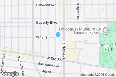 Map image of the property - 100 S Hayworth Ave