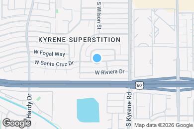 Map image of the property - 433 W Santa Cruz Dr