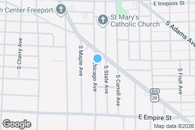 Map image of the property - 1007 S Chicago Ave
