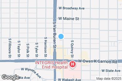Map image of the property - 907 W Oklahoma Ave