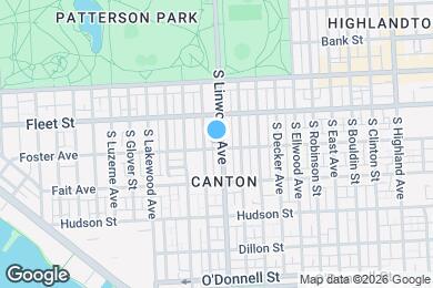 Map image of the property - 640 S Linwood Ave