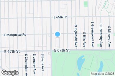 Map image of the property - 6612 S Maryland Ave