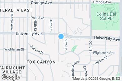 Map image of the property - 3867 Winona Ave