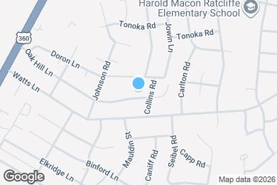 Map image of the property - 1922 Oak Hill Ln