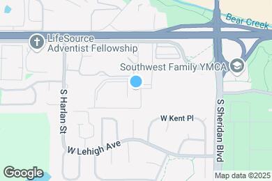 Map image of the property - 3656 S Depew St