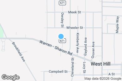 Map image of the property - 677 Owsley St