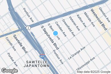 Map image of the property - 1821 S Bentley Ave