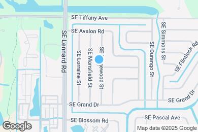 Map image of the property - 1690 SE Ridgewood St