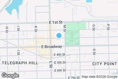 Map image of the property - 645 E 3rd St