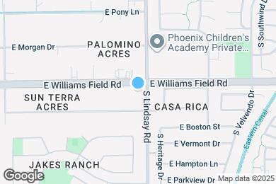 Map image of the property - 14341 E Williams Field Rd