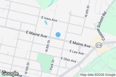 Map image of the property - 509 E Maine Ave