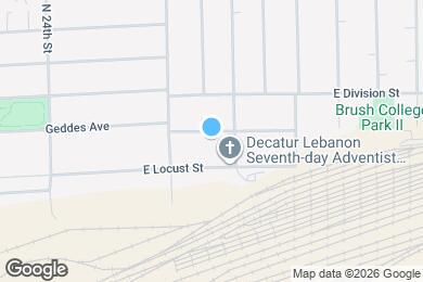 Map image of the property - 2827 E Hickory St