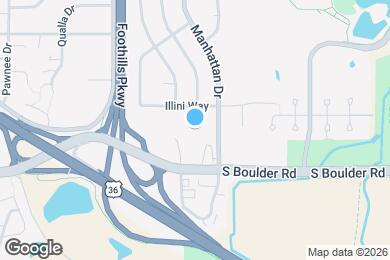 Map image of the property - 40 S Boulder Cir