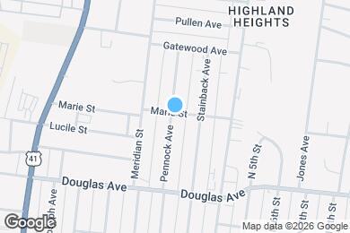 Map image of the property - 1347 Pennock Ave