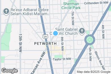 Map image of the property - 4317 Kansas Ave NW