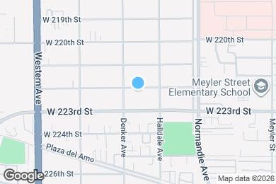 Map image of the property - 1438 W 222nd St