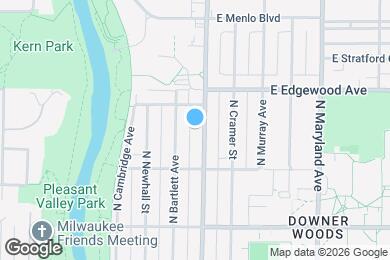 Map image of the property - 3449 N Oakland Ave