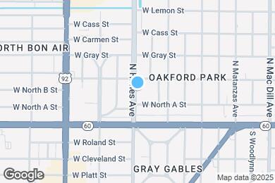 Map image of the property - 207 N Himes Ave