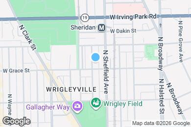 Map image of the property - 3809 N Kenmore Ave