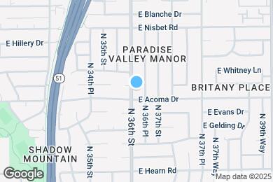 Map image of the property - 14609 N 36th St