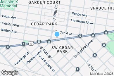 Map image of the property - 4723 Baltimore Ave