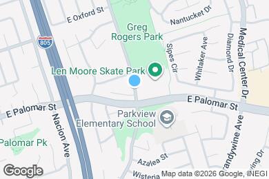Map image of the property - 1318 Oleander Ave