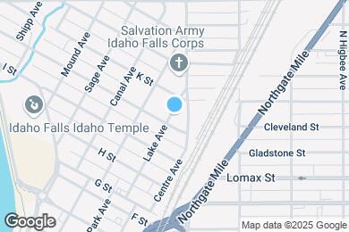 Map image of the property - 1348 1/2 Lake Ave