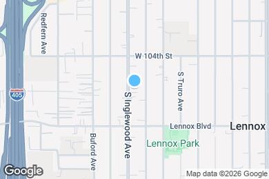 Map image of the property - 10600 S Inglewood Ave