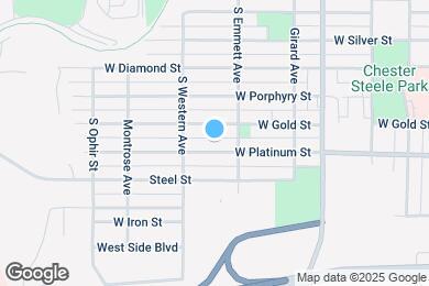 Map image of the property - 1119 W Platinum St