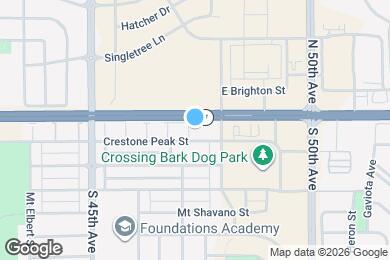 Map image of the property - 4743 Crestone Peak St