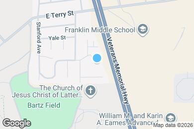 Map image of the property - 124 Stanford Ave