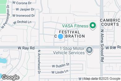 Map image of the property - 1350 W Gary Dr