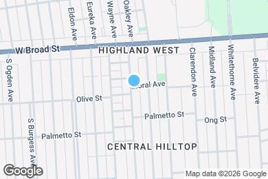 Map image of the property - 100 S Oakley Ave