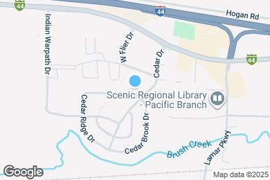 Map image of the property - 35 Cedar Ridge Dr