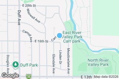 Map image of the property - 605 E 16th St