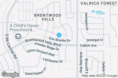 Map image of the property - 1824 Erin Brooke Dr