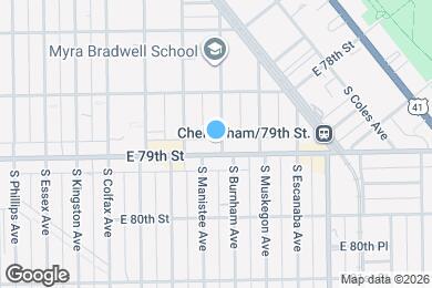 Map image of the property - 7850 S Burnham Ave