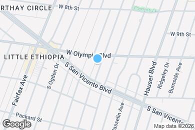 Map image of the property - 1023 S Stanley Ave