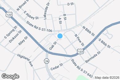 Map image of the property - 202 Oak St