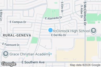 Map image of the property - 1416 E Del Rio Dr