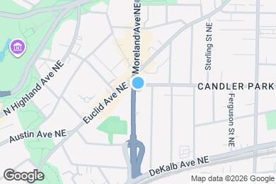Map image of the property - 373 Moreland Ave NE
