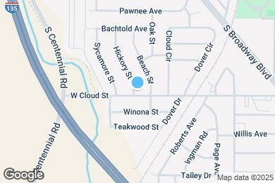Map image of the property - 1719 Hickory St