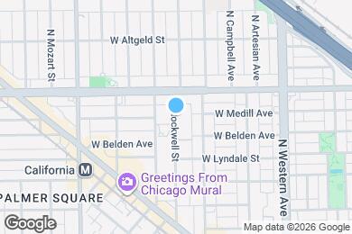 Map image of the property - 2231 N Rockwell St