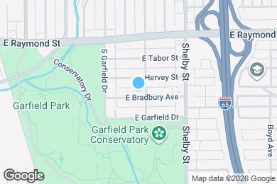 Map image of the property - 954 E Bradbury Ave