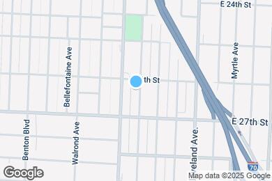 Map image of the property - 2612 Bales Ave