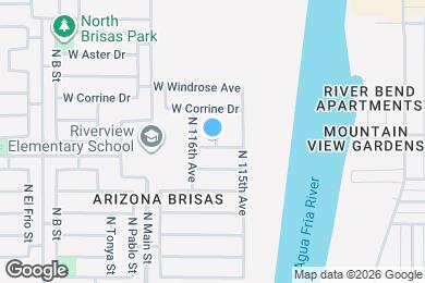 Map image of the property - 11530 W Flores Dr