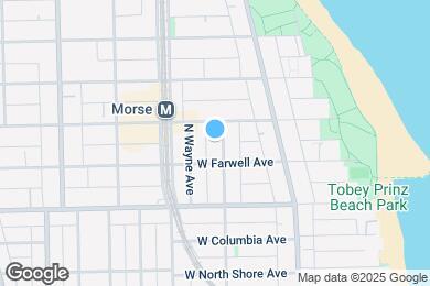 Map image of the property - 6916 N Lakewood Ave
